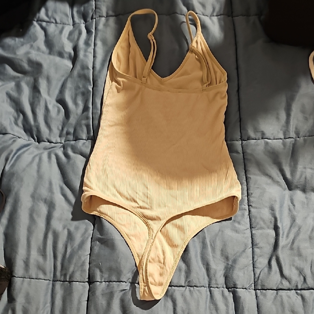 Talula Cream Ribbed Bodysuit - Picture 4 of 6